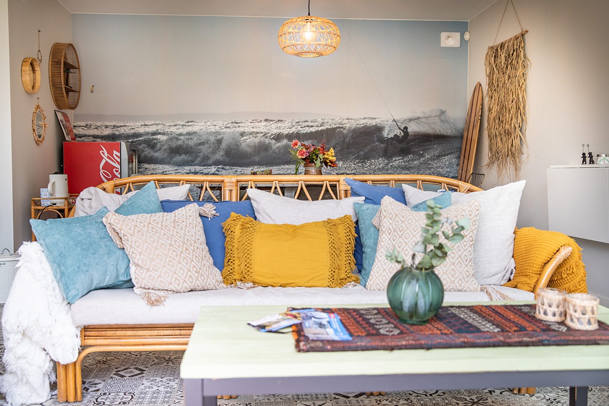 Faciliteter_allrum Allrummet på Villa Surf Garden ger dig den där riktiga surfkänslan!